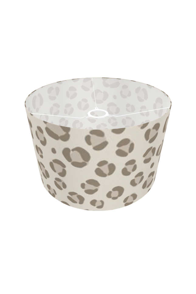 Abat jour chambre bébé motif léopard marron