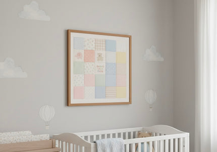 Le tableau souvenir - Les petits vêtements deviennent œuvre d’art