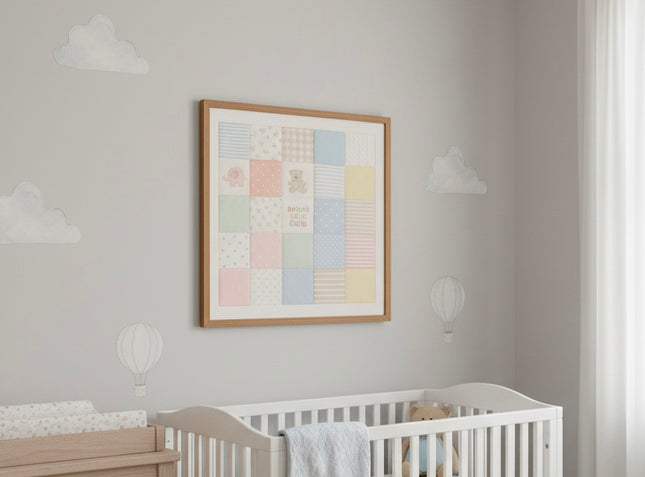 Le tableau souvenir - Les petits vêtements deviennent œuvre d’art