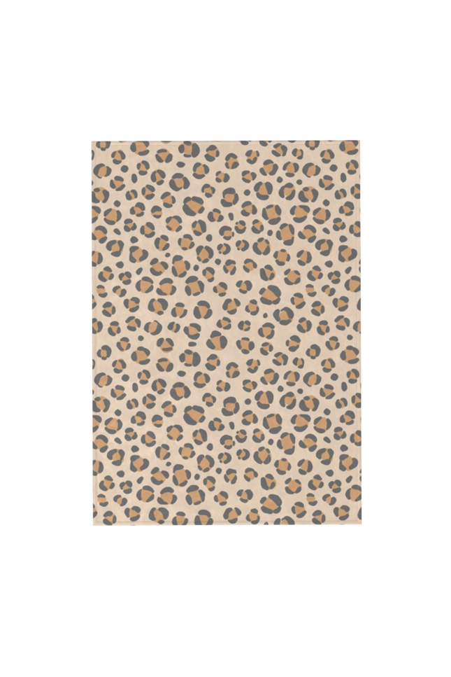 Tapis chambre bébé motif léopard animal